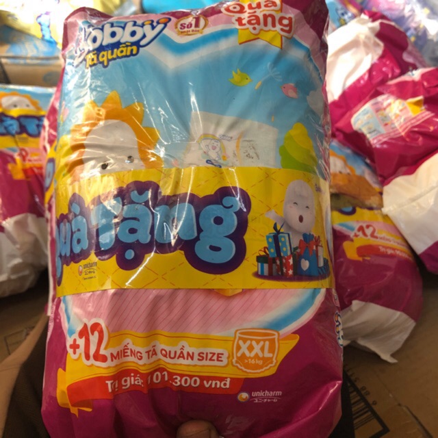 Combo 60 miếng tã quần bobby size XXL