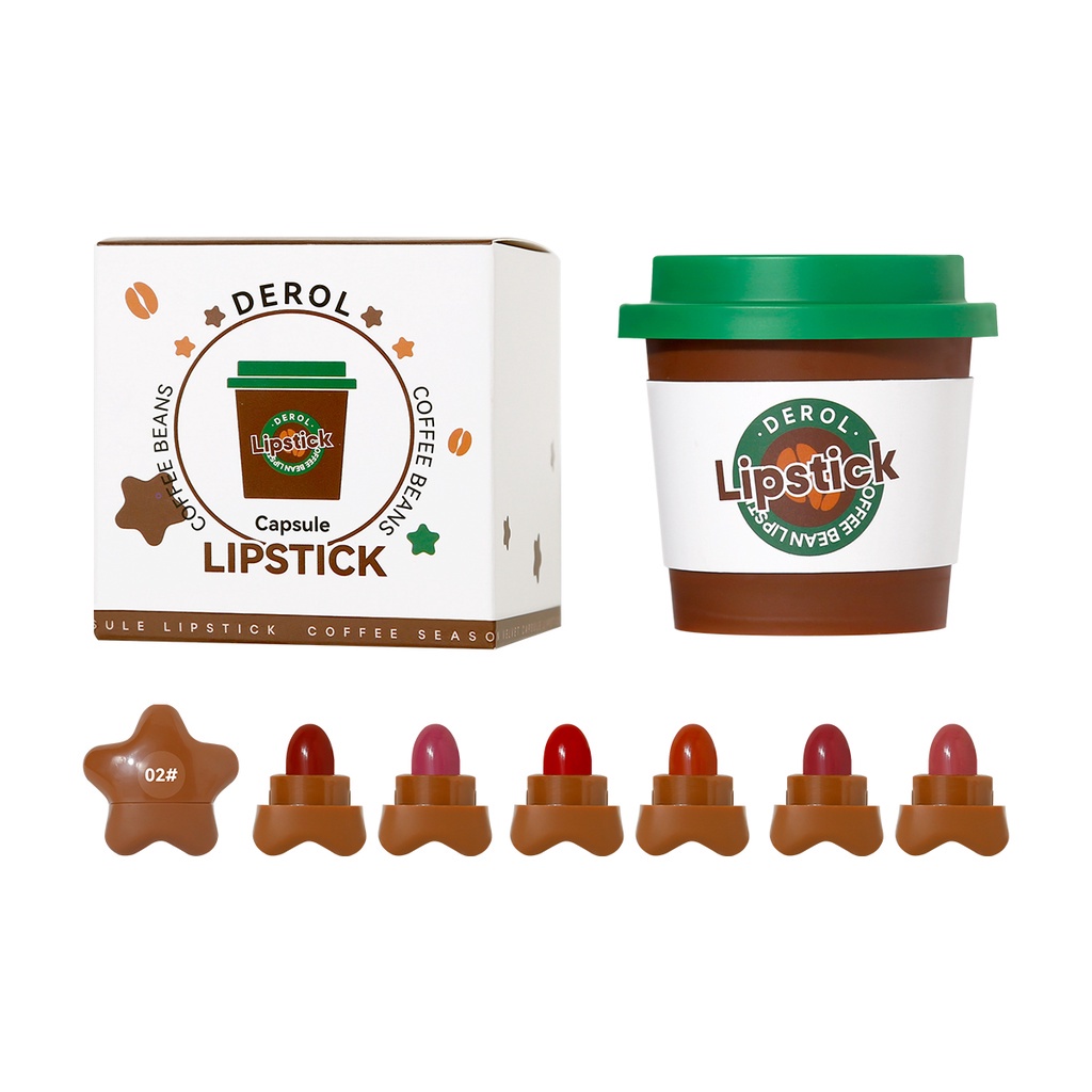 Set 6 son môi Mini màu sắc ngọt ngào lâu trôi chống thấm nước