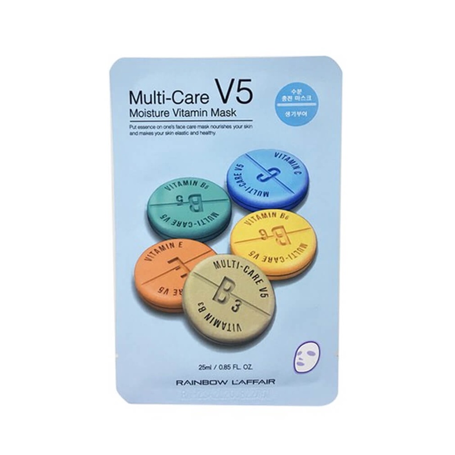 Mặt nạ dưỡng trắng, cấp ẩm, săn chắc da Rainbow L'affair V5 Vitamin 25ml