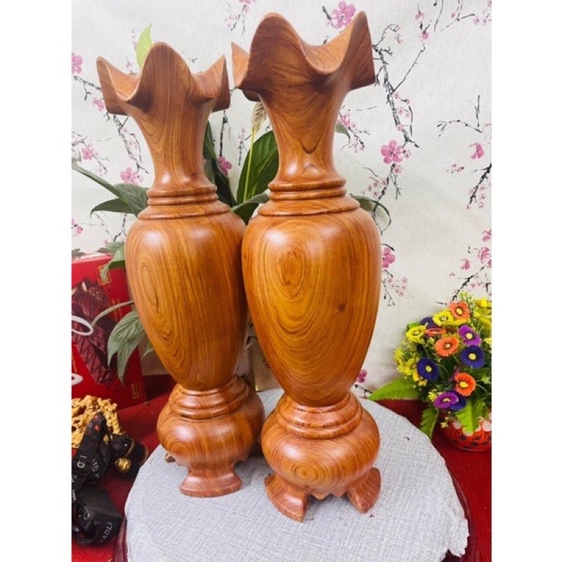 Lục bình trơn gỗ hương cao 40,50