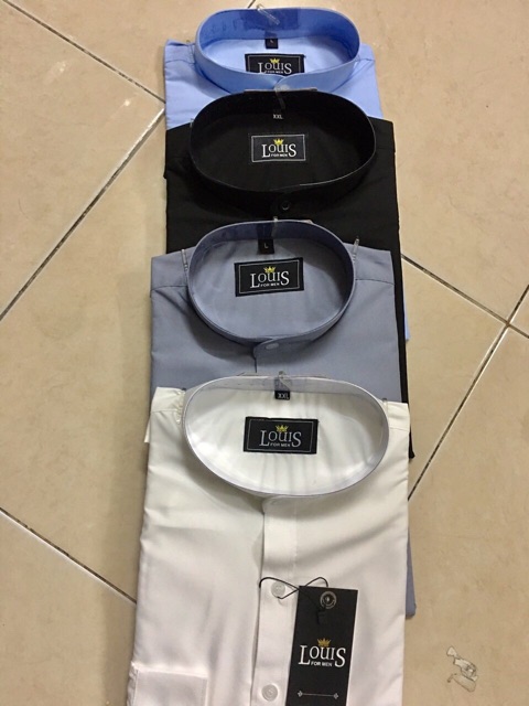 Áo sơ mi dài tay áo kiểu nam công sở hàn quốc đẹp Áo Sơ Mi nam cổ tàu màu trắng LSM002