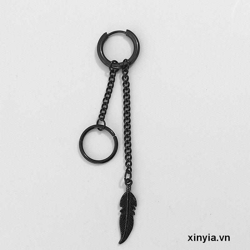 Bông Tai Dạng Dây Xích Bằng Thép Không Gỉ Thời Trang Cá Tính