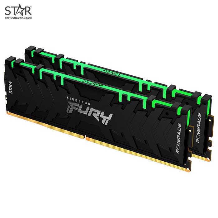 [Mã 254ELSALE giảm 7% đơn 300K] Ram DDR4 Kingston 16G/3200 Fury Renegade RGB K2 (2x 8GB) (KF432C16RBAK2/16)