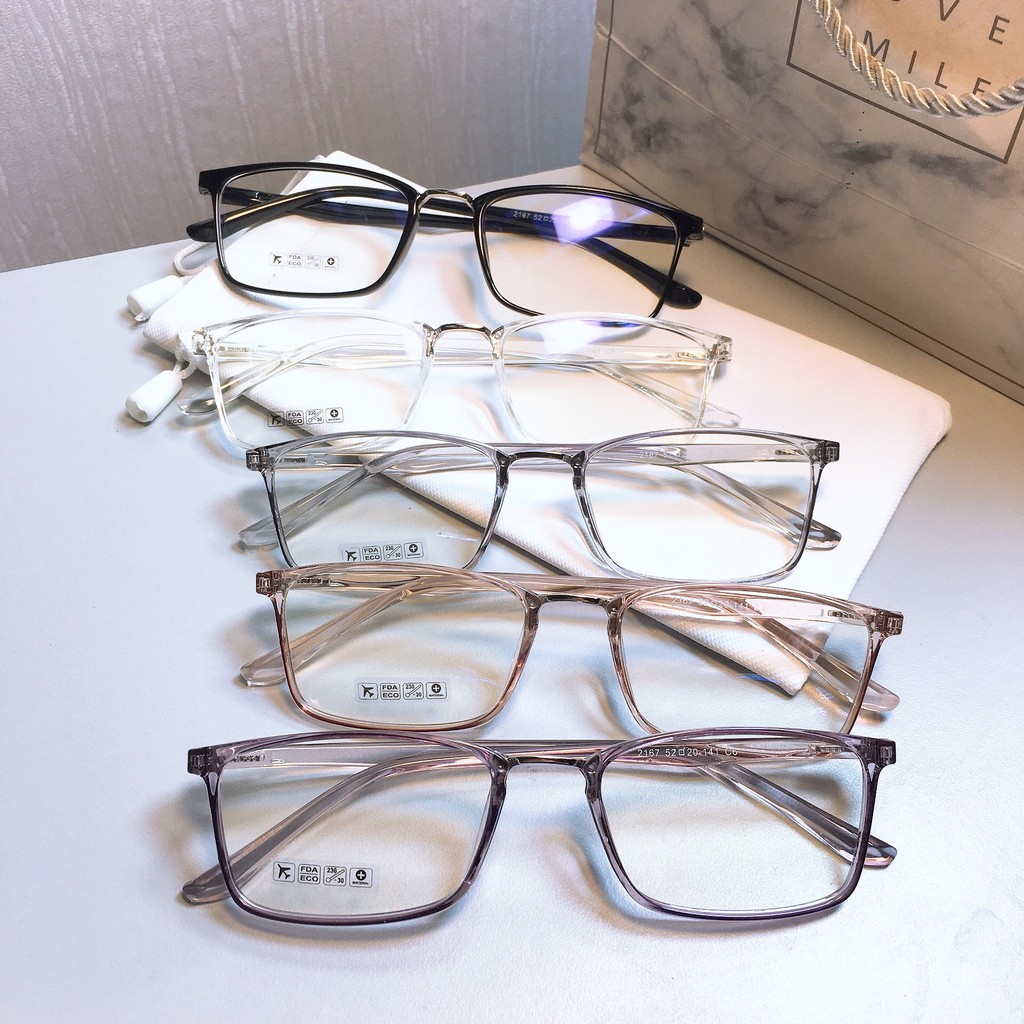 [Mã SKAMCLU7 giảm 10% cho đơn từ 0Đ] Gọng kính chữ nhật nam nữ 2167 kèm cắt cận viễn loạn | BigBuy360 - bigbuy360.vn