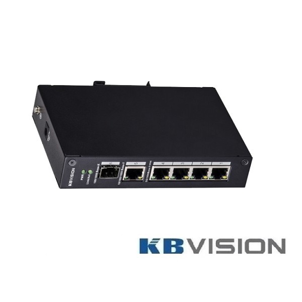 Switch KX-CSW04 PoE KBvision 5 Cổng Gigabit Ethnet Chống Sét 4KV | Bản Quốc Tế Cam Kết Chính Hãng