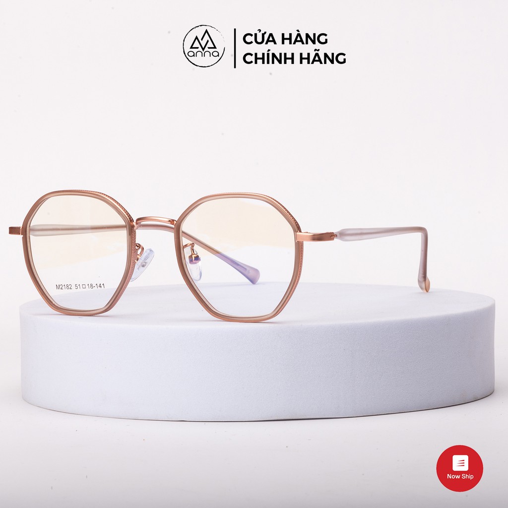 Gọng kính chính hãng ANNA thiết kế dáng vuông kết hợp kim loại và nhựa 380HQ034 | BigBuy360 - bigbuy360.vn