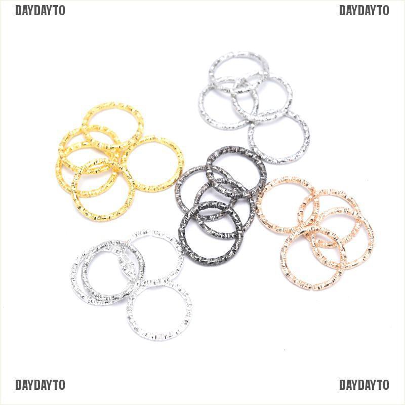 Set 50-100 Vòng Tròn Chạm Nổi Làm Trang Sức DIY