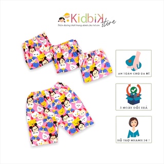 Quần hồng lửng họa tiết hoạt hình cho bé gái từ 3-8 tuổi, 10-27kg | KidKid Store