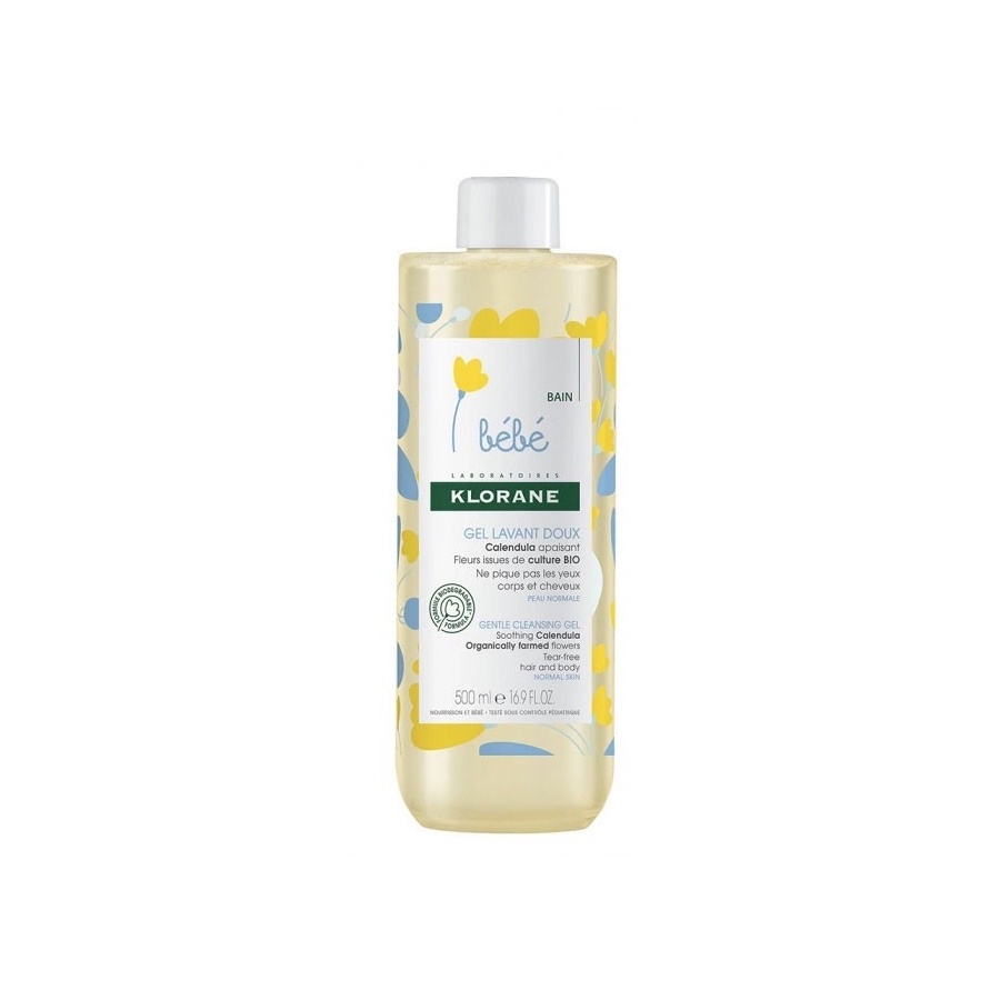 Sữa tắm gội Pháp Bebe Klorane 500ml cho bé từ sơ sinh