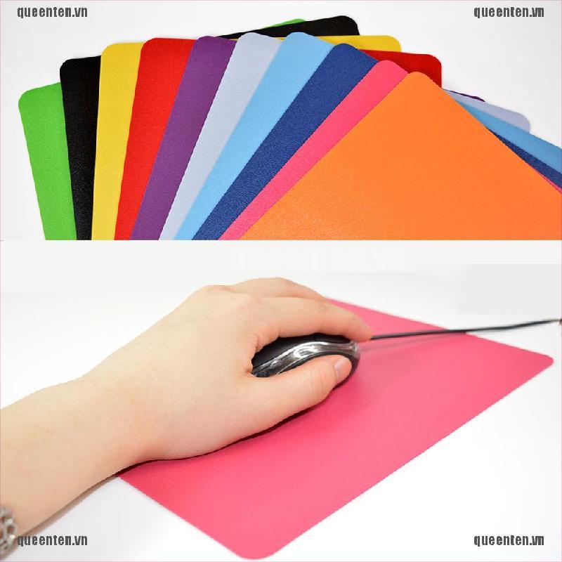 Hot 21.5 x 17.5cm Gaming PC Laptop Mouse Pad Anti-Slip Solid Color Rectangle Mat QUVN