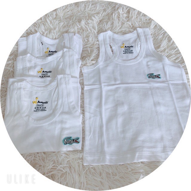 Áo Ba Lỗ Cho Bé ,Áo Thun Cotton 4 Chiều Mặc Mát