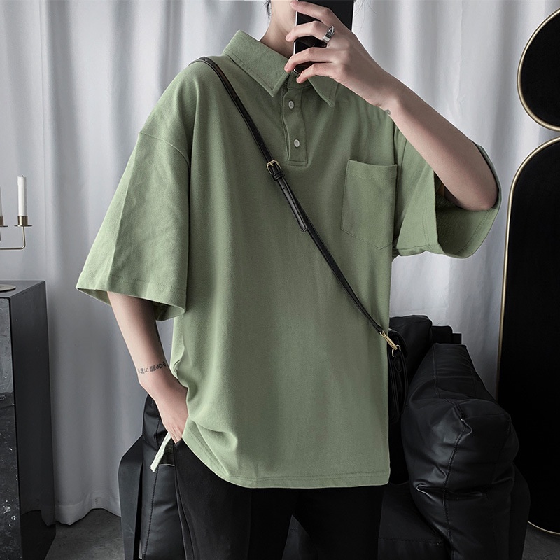 Áo thun polo tay ngắn dáng rộng thời trang cho nam giới 1 tuổi | BigBuy360 - bigbuy360.vn