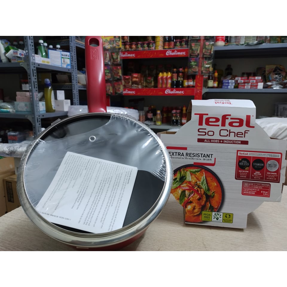 Tefal- Quánh chống dính đáy từ So Chef G1352395 size 18cm, hàng chính hãng