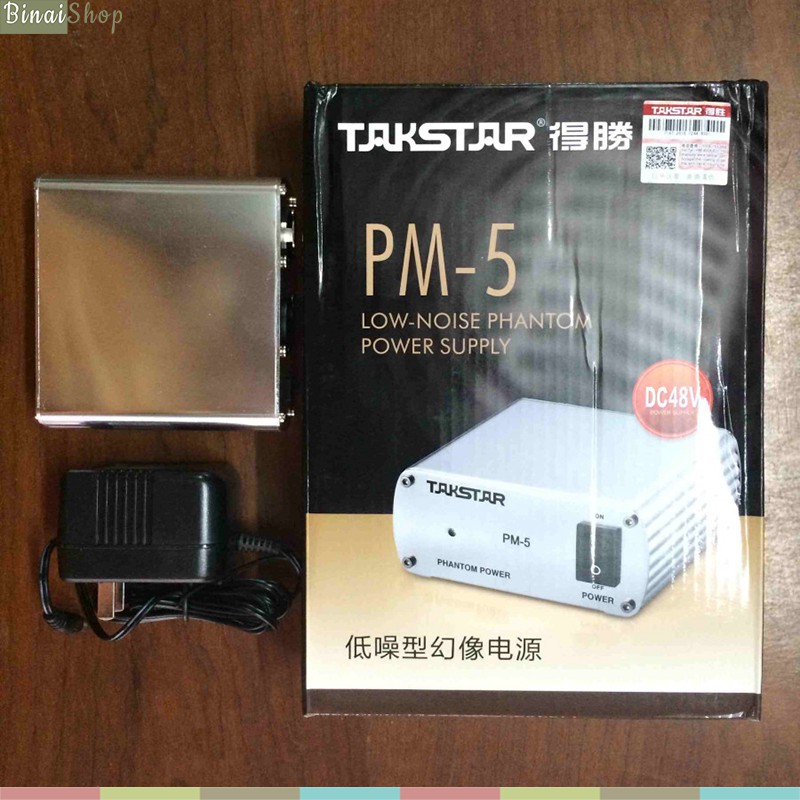 [Mã ELHACE giảm 4% đơn 300K] Takstar PM-5 - Phantom 48v Cho Micro Condenser Phòng Thu