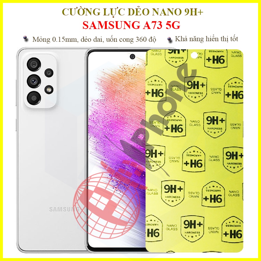 Dán cường lực dẻo nano trong hoặc nhám cho Samsung A73 5G