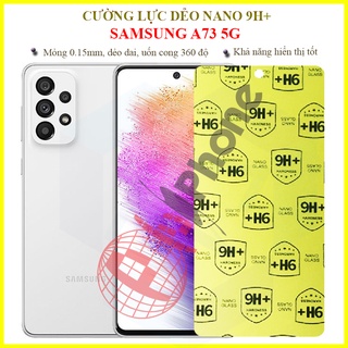 Dán cường lực dẻo nano mặt trước, sau cho Samsung A73 5G