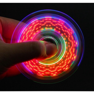 Con Quay Đèn Led Spinner Trong Suốt