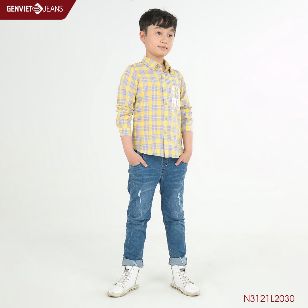 Áo Somi Dài Tay Genviet Bé Trai N3121L2030