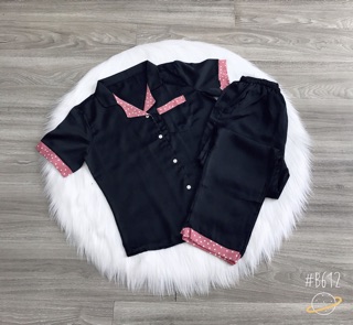 Bộ lụa satin quần dài áo cộc bao đẹp, rẻ