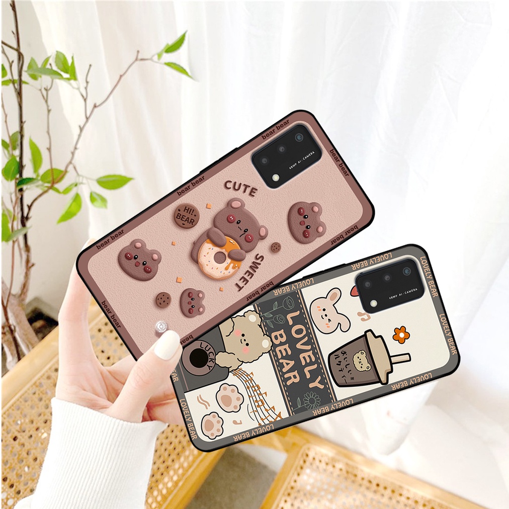 Ốp lưng Oppo A74 - Oppo  A94 - Oppo A95 in hình gấu bear dễ thương, bền đẹp.