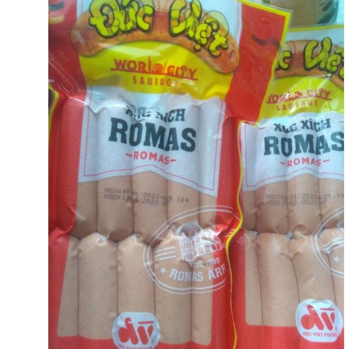 Xúc xích Romas Đức Việt gói 500g