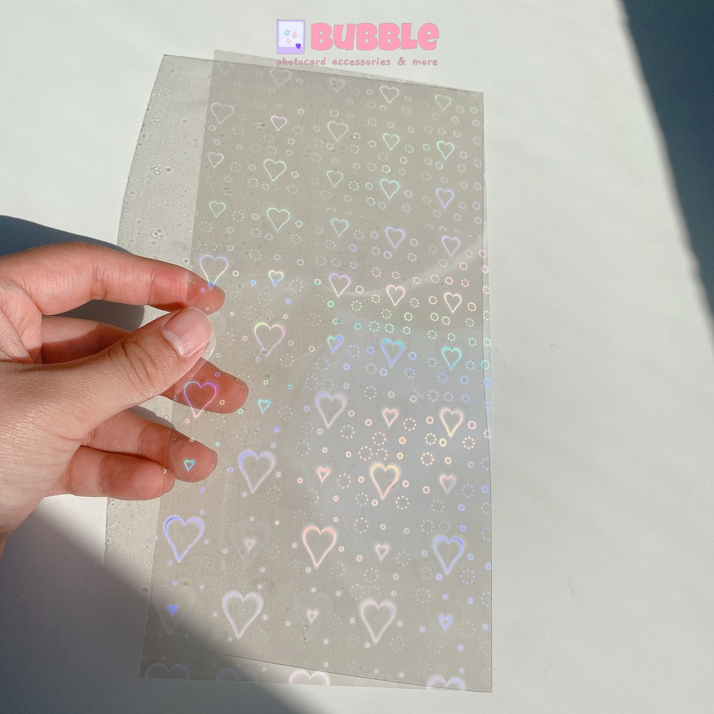 Màng cán hologram trang trí toploader photocard màng dán decal họa tiết holo decor sticker card des top