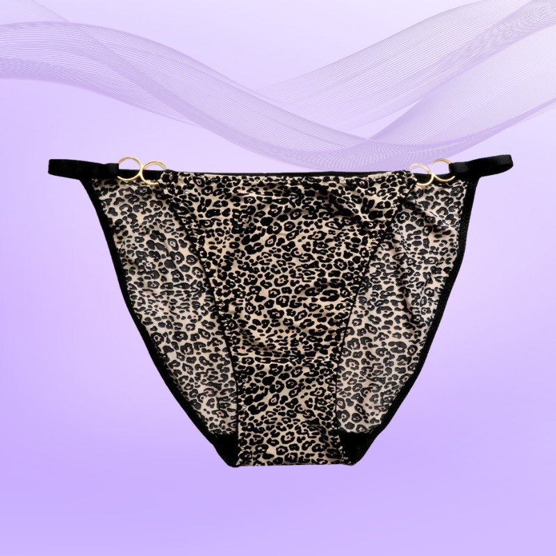 Quần lót cotton co dãn mềm mại hoạt tiết da beo siêu sexy DORIS - 8136