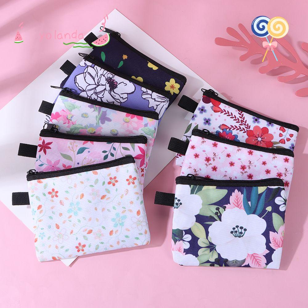 Túi Đựng Băng Vệ Sinh/ Son Môi/ Khăn Ăn Họa Tiết Kẻ Sọc Độc Đáo Tiện Dụng