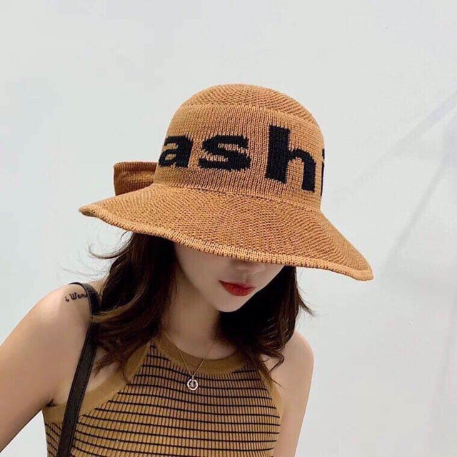 Mũ cói tiểu thư đi biển M01