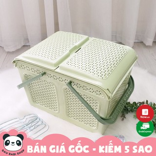 FREE SHIP !!! Giỏ đựng đồ cho mẹ và bé xanh lá