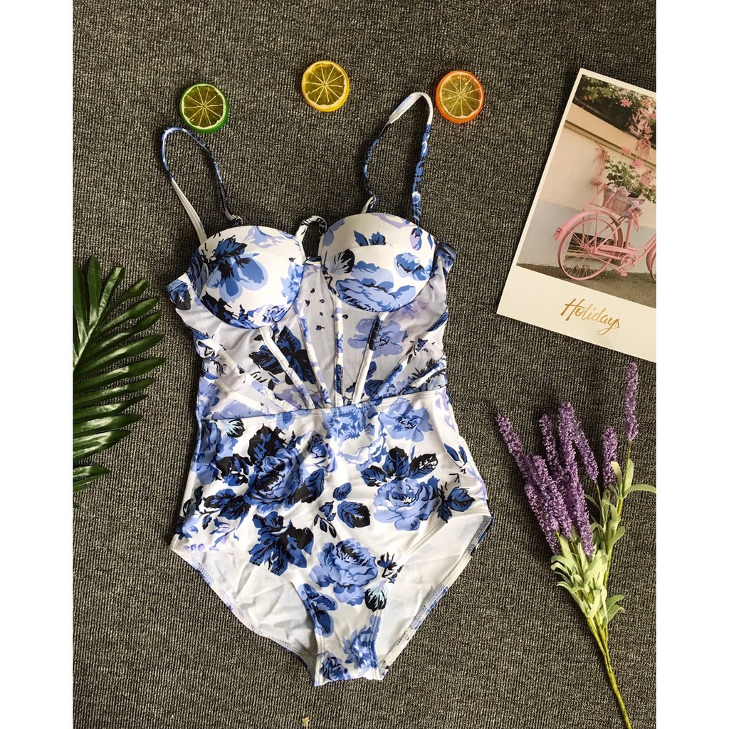 Bikini cúp ngực xanh dương(kèm hình thật)