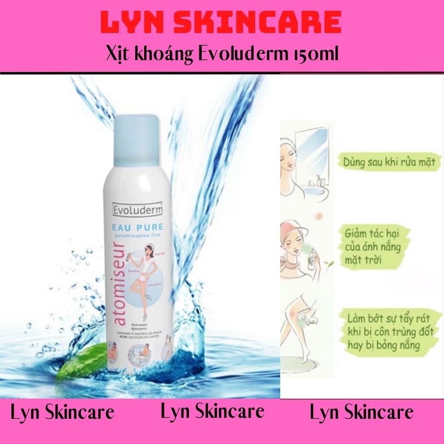 { Hot Sale !!! } Xịt Khoáng Evoluderm Pháp Cấp Ẩm Làm Dịu Da 150ml