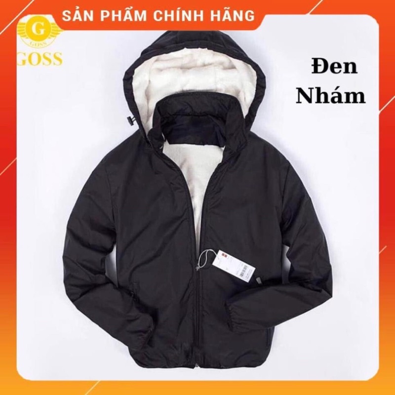 Áo gió nam trơn lót lông siêu ấm -Hdiep / HÀNG SẴN SLL