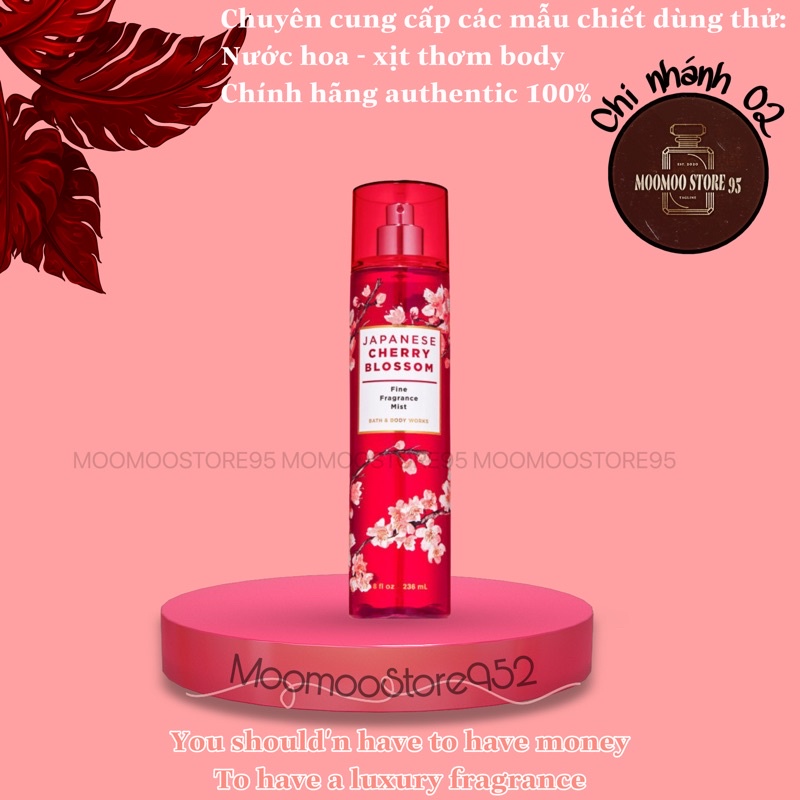Xịt Thơm Toàn Thân Bath And Body Works - Jpanese Cherry Blossom 236ml New 2020 ᵐᵒᵒˢᵗᵒʳᵉ⁶⁹⁶⁹🌿