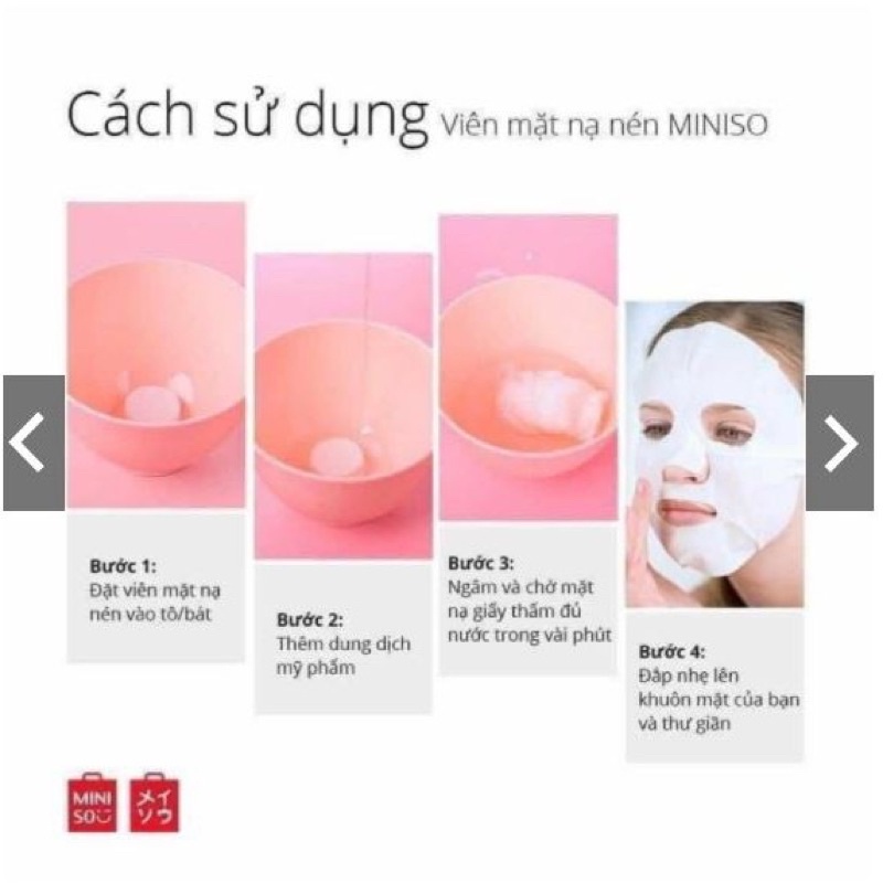 Túi 100 Viên Mặt Nạ Nén MiNiSo Nhật Bản