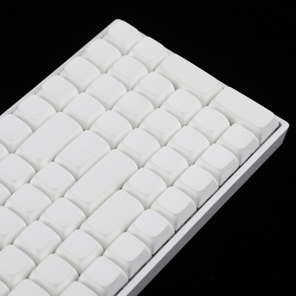 Nút Bàn Phím PBT Dày Dặn Màu Trắng ZDA v2 Chuyên Dụng Cho GK61 64 68 96 KBD75 Planck SP64 SP84