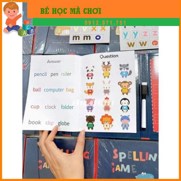 (Xả kho giá sốc) BỘ ĐỒ CHƠI GHÉP CHỮ VÀ SỐ SPELLING GAME CHO BÉ