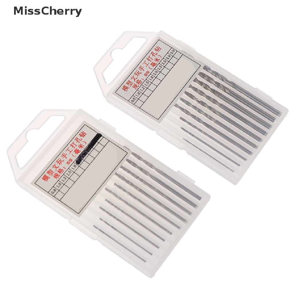 Bộ 10 Mũi Khoan HSS 0.8mm-3.0mm Chất Lượng Cao