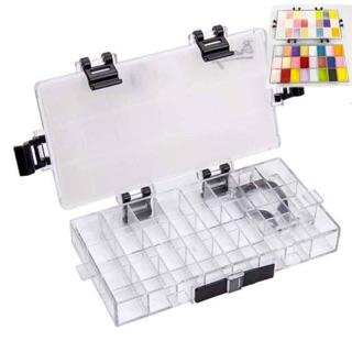 Khay đựng bột 12-24 ô đựng gel khây nhựa hộp đựng phụ kiện đựng bột chống tràng