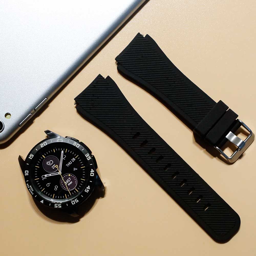 Dây Đeo Thay Thế Bằng Silicone Cao Su Mềm 22mm Cho Samsung Galaxy Watch Band 46mm/S3