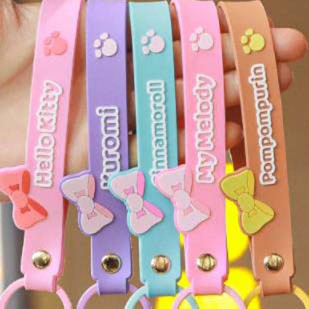 LANFY Móc Khóa Nhựa PVC Hình Kuromi Kitty Cinnamoroll Đáng Yêu