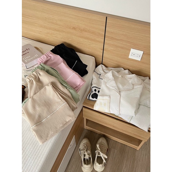 Bộ quần áo mặc nhà dài tay thu đông