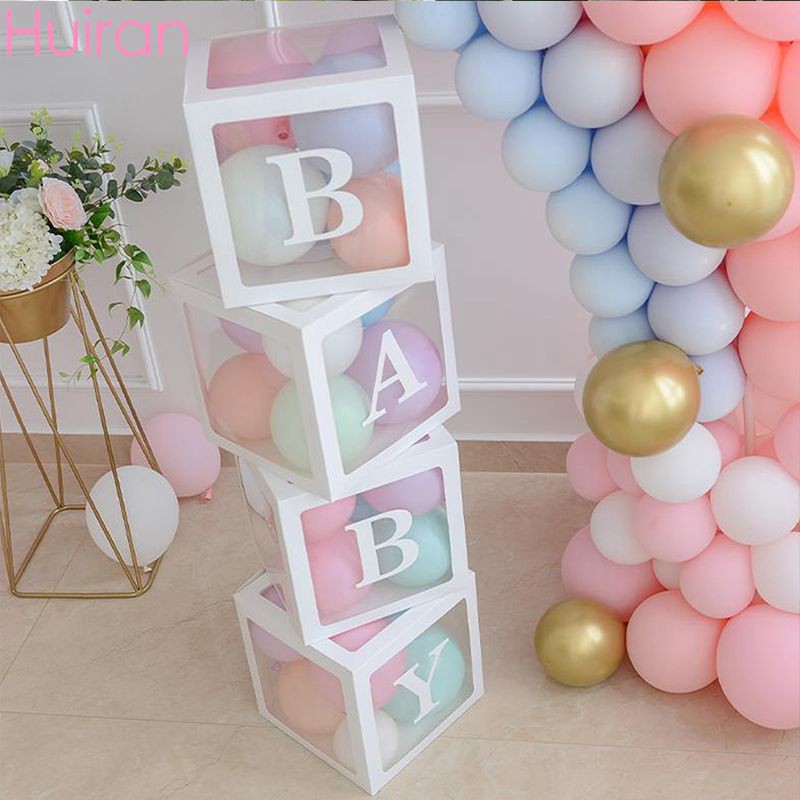 Hộp trong suốt hình chữ cái trang trí tiệc sinh nhật trang trí tiệc cưới bé trang trí phòng cưới ngày lễ tình nhân lãng mạn bất ngờ