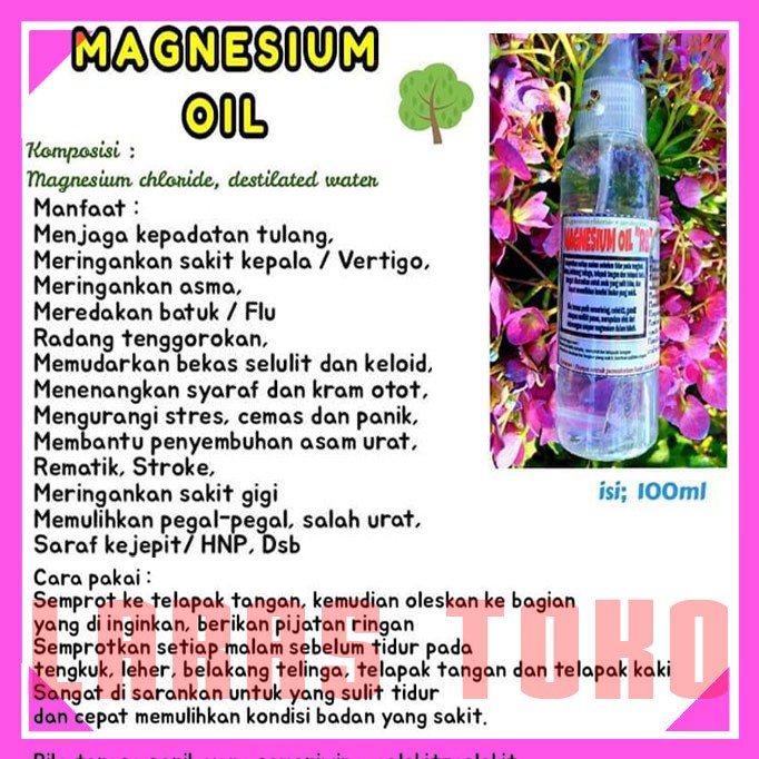 (Hàng Mới Về) Tinh Dầu Thảo Dược Dạng Xịt Chính Hãng Hiệu Magnesium