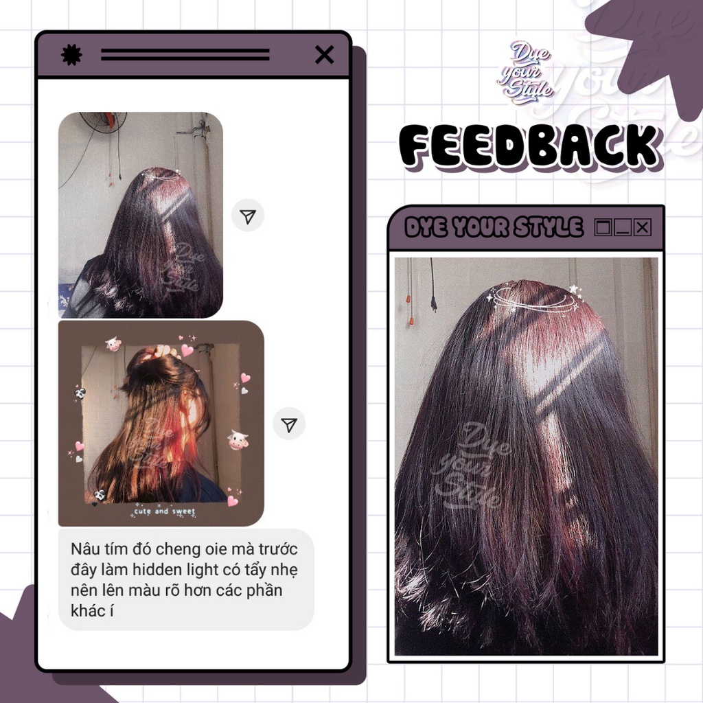 THUỐC NHUỘM TÓC NÂU TÍM