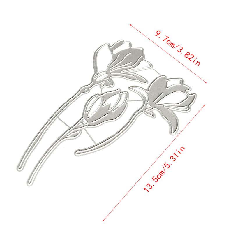 Khuôn Cắt Giấy Kim Loại Hình Hoa Xinh Xắn