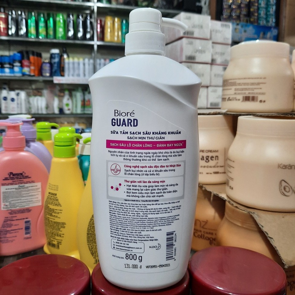 Sữa tắm Biore Guard Sạch Mịn Thư Giãn 800g