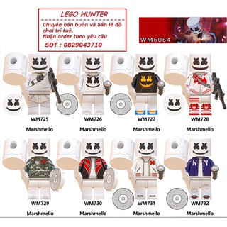 Xếp hình WM 6064 Minifigures mô hình lắp ráp Marshmello nhân vật bán lẻ