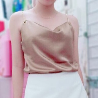 ÁO HAI DÂY CỔ ĐỔ PHI LỤA DÂY XÍCH(KÈM ẢNH THÂT)