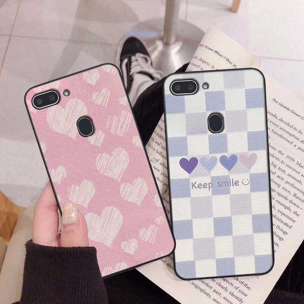 Ốp Realme 1 / 2 caro trái tim cá tính, thời trang siêu đẹp, siêu phong cách